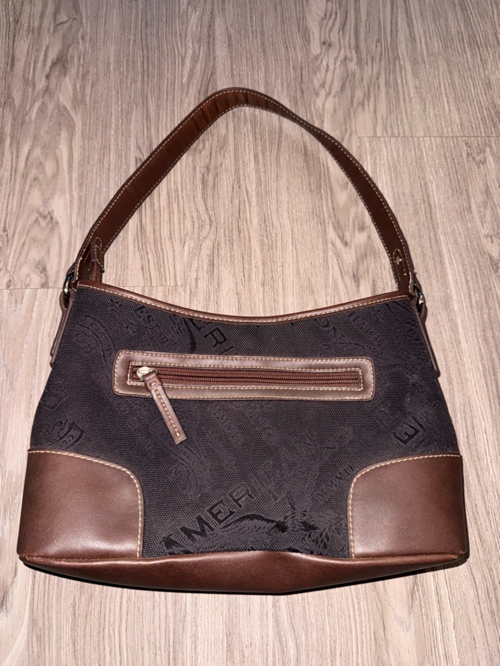 American Living Black and Brown Shoulder Bag - Picture 4 of 7